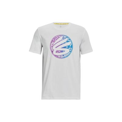 Printed Crew Neck Pullover Short Sleeve T-Shirt Men Tops White 1376274-100