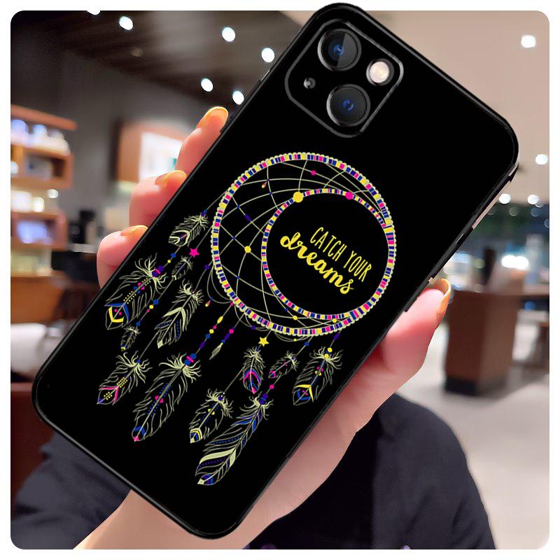 Retro Feather Dreamcatcher Case For iPhone 13 Pro Max 16 15 11 12 14 17 Pro Max Mini 15 16 Plus 16e 17 Air Phone Cover