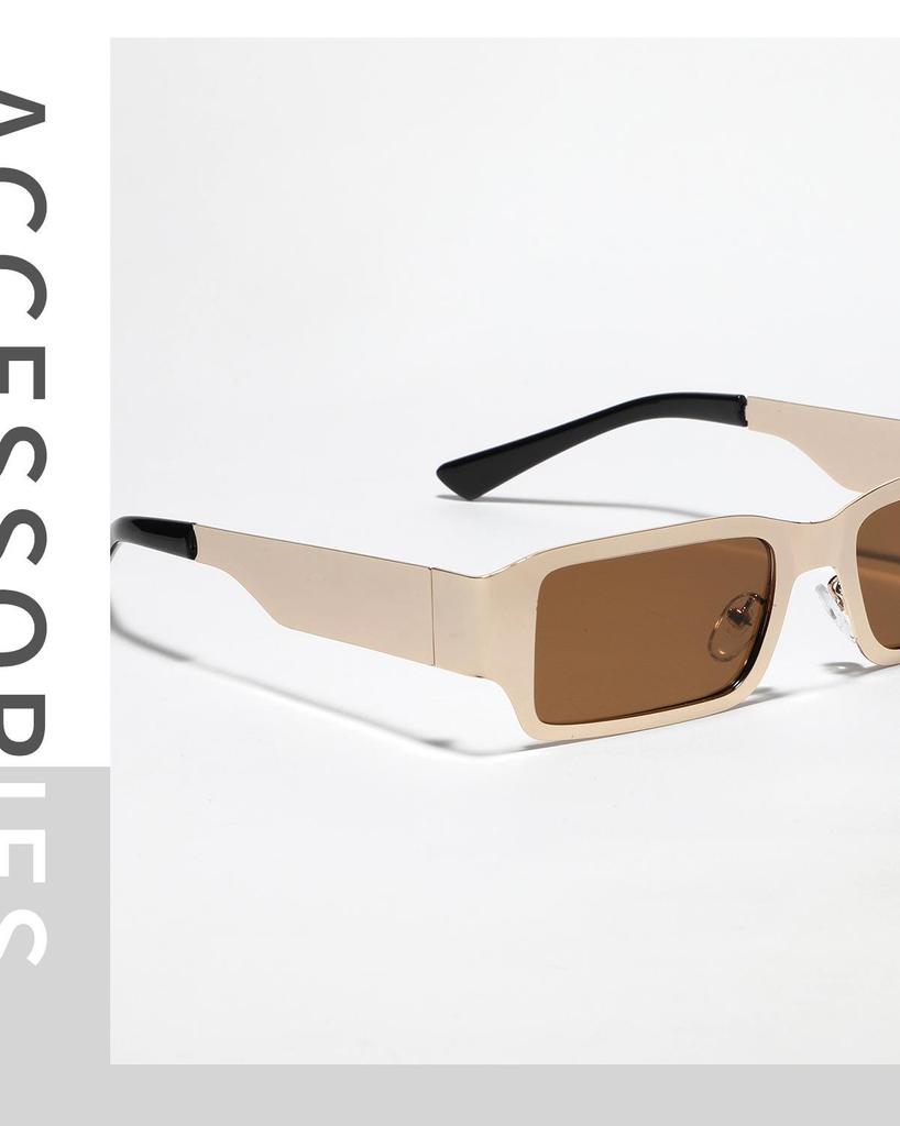 Xunge Square Sunglasses - Stylish European & American Metal Design for Men & Women