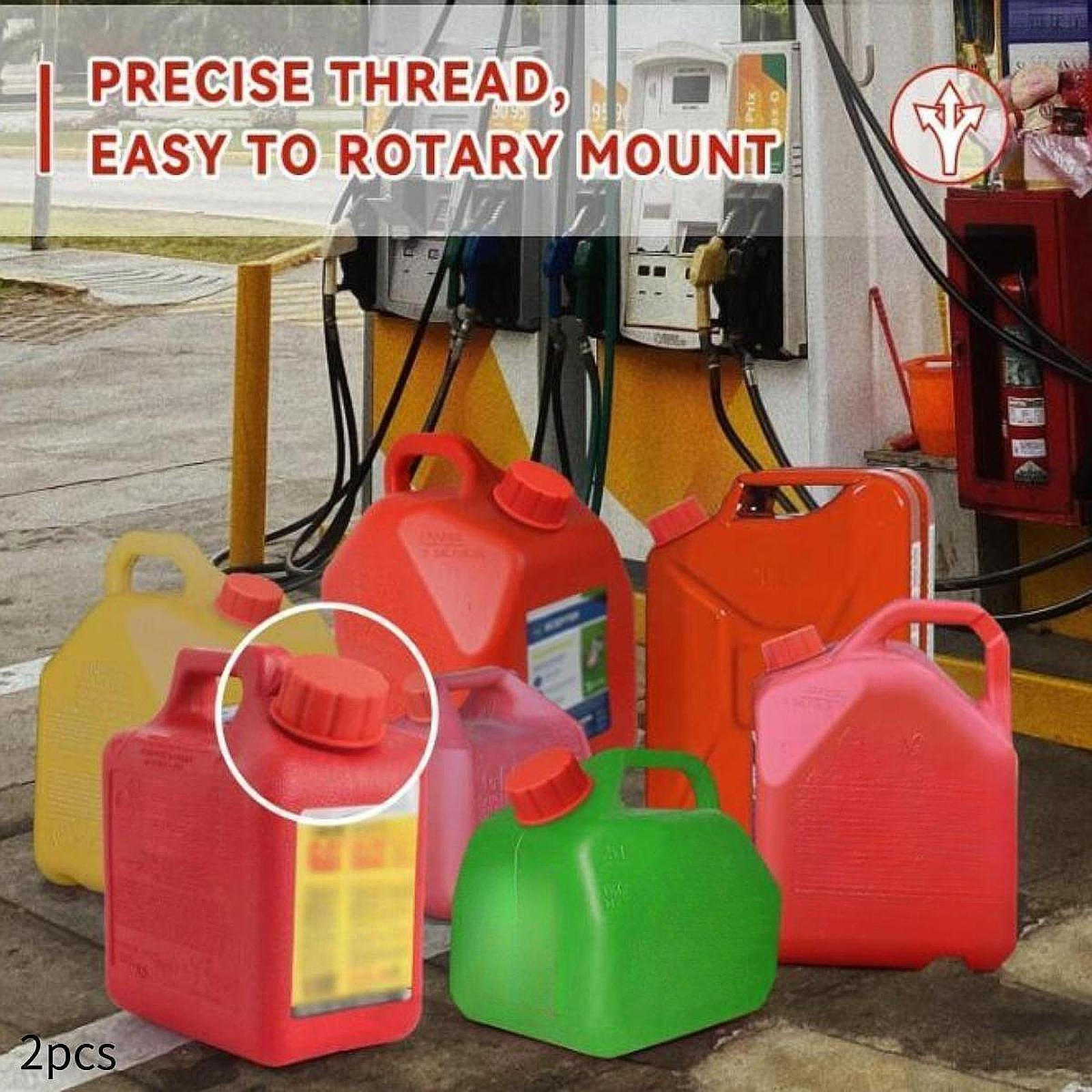 

2 шт. 5-галлонные канистры для бензина, крышки с крупной резьбой, бытовые для дома, с прокладками, замена для автомобилей