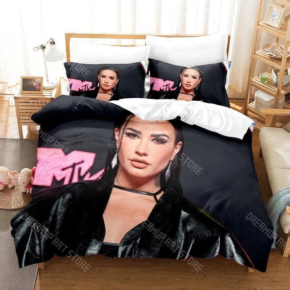 3D Print Demi Lovato Bedding Set Single Twin Full Queen King Size Bed Set Adult Kid Bedroom Duvetcover Sets