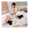 Fluffy Cat Plush Toy - Cute Gift for Cat Lovers (Black)