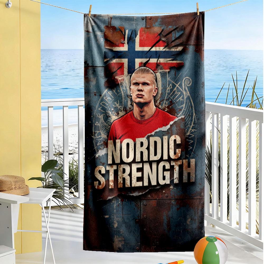 Football Players Celebration Beach Towel Soft Durable Quick-Dry Comfortable Lightweight