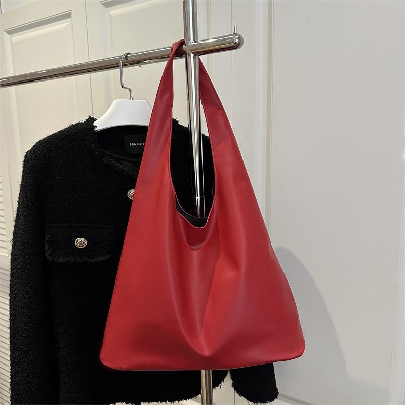 Simple casual large-capacity tote bag women's new fashion shoulder bag trendy personalized handbag