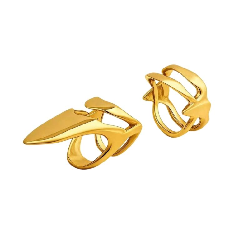 

2 шт. Багатофункціональні кільця для нігтів Легкі у носінні Кільця у формі кігтів Ювелірні вироби Кільця на кінчики пальців Ідеально підходять для тематичних вечірок та нічних клубів