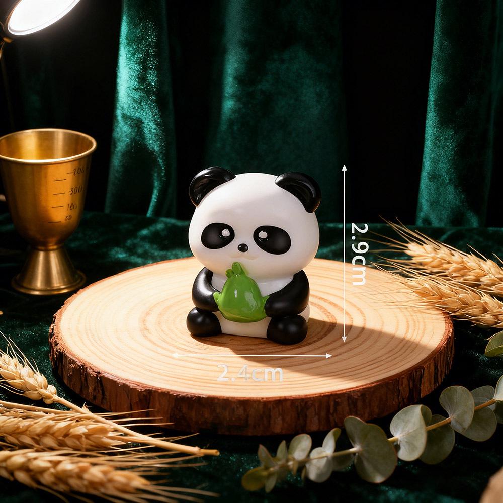 Chubby Panda Desk Ornament & Cake Topper Miniature Figure