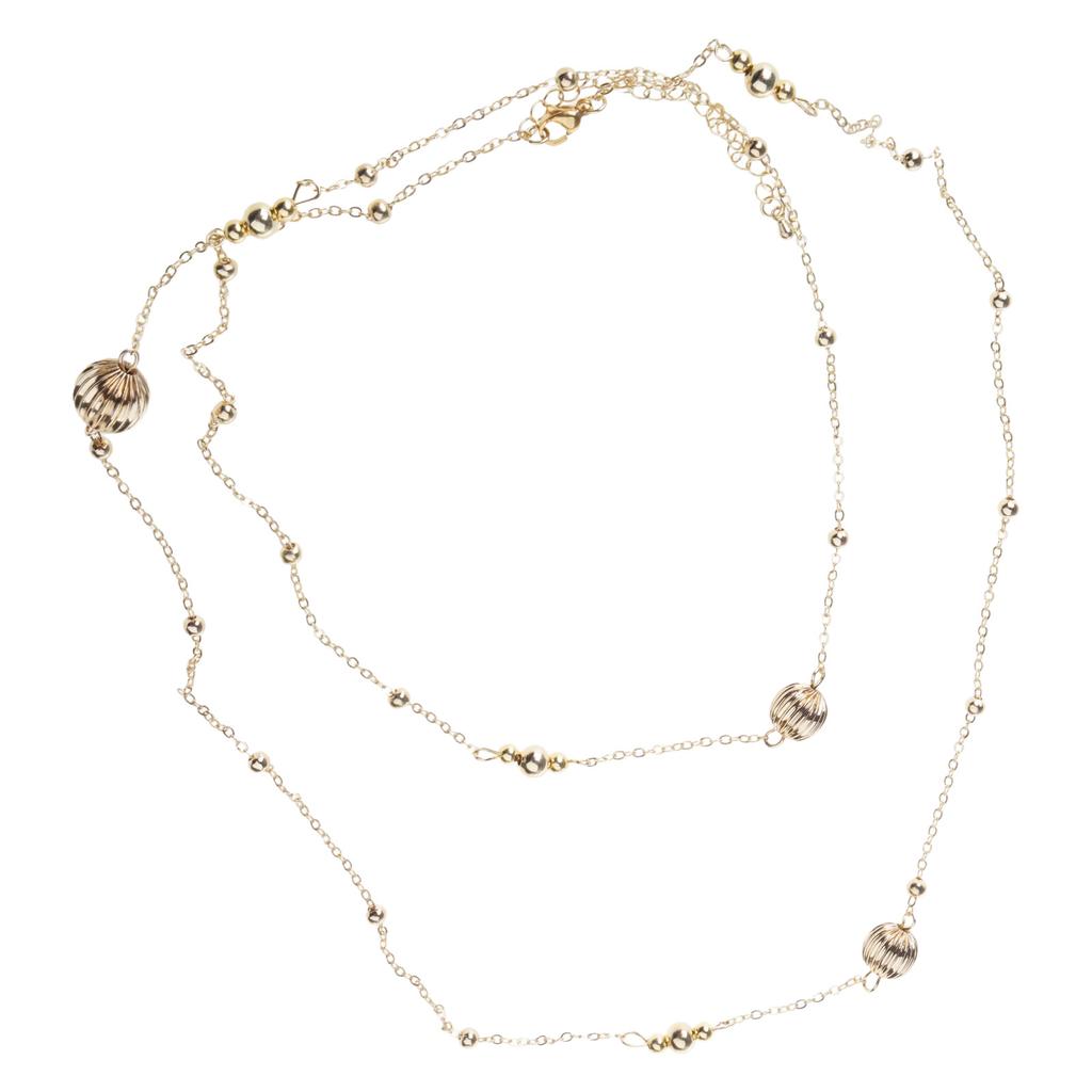 Versatile Vintage Beads Chain Necklace Fashionable Pumpkin Beads Chain Necklace Perfect for Parties and Celebrations