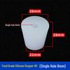 Hole-Punched Food Grade Silicone Stopper for Test Tubes, Bottles, and Water Pipes.
