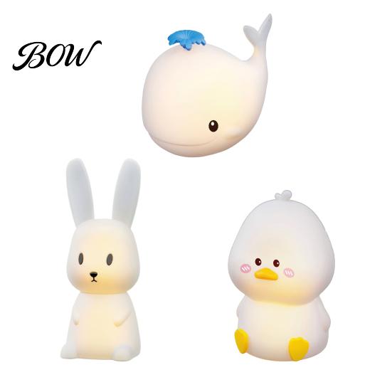 Dimmable Atmosphere Night Light Light, Silicone Touch with 30-Min Auto Timer, 7 Color Changing Multi RGB Rechargeable Kids Bedside Lamp, Cute