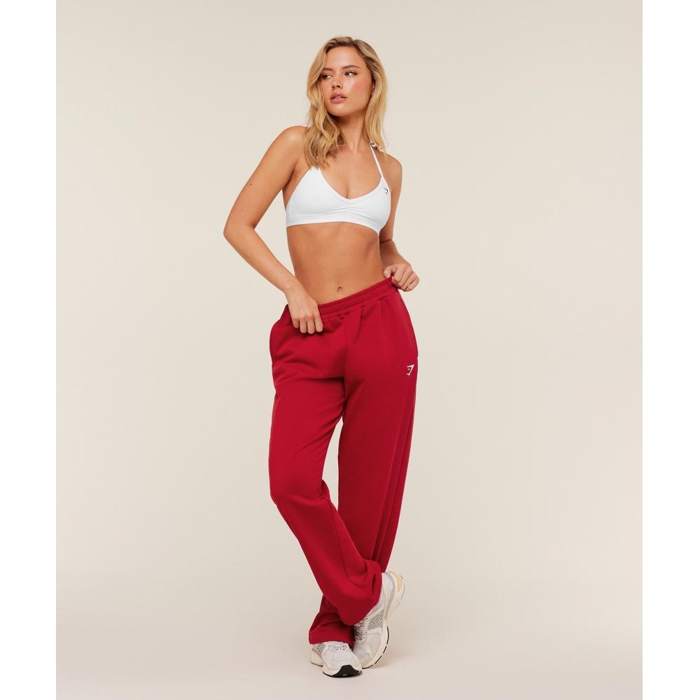 Gymshark Training Fleece Straight Leg Jogger Carmine Red B3c1r Rbqw