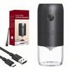 FJHYRSMY Cordless Electric Coffee Grinder, USB Rechargeable, Washable, Portable Espresso Machine with 5 Grinding Levels, Automatic Shut-Off,