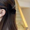 Korean Retro Velvet Rhinestone Bow Elegant Hair Clip