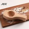 Kitchen Gadgets for Dumplings Wooden Bun Mold with Handle, Manual Press Baozi Maker Mold, Easy Pierogi DIY Ravioli Pastry Presser Flower Edges Stuffed