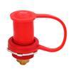 Battery Terminal Color Coded 250A 3 8in Battery Terminal Stud Connector with Cap for Cars RVs Boats Red (Positive)