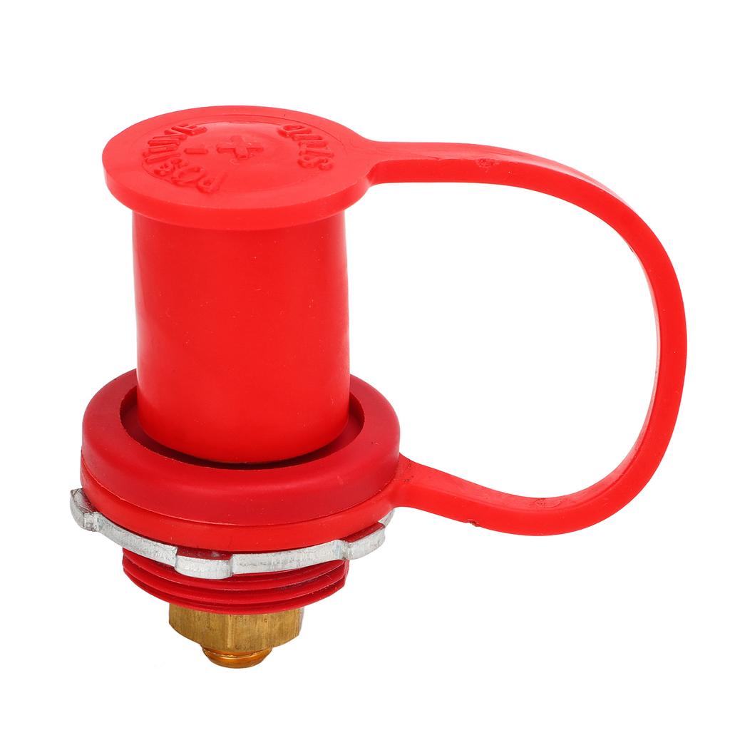Battery Terminal Color Coded 250A 3 8in Battery Terminal Stud Connector with Cap for Cars RVs Boats Red (Positive)