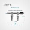 Stainless Steel Aquarium Oxygen Flow Control Valve Splitter