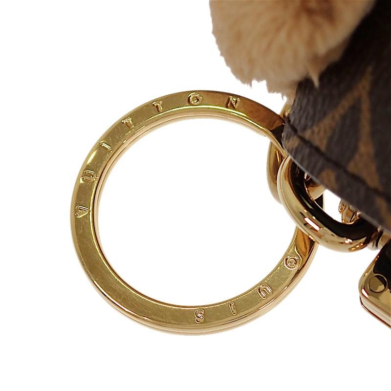 Louis Vuitton M03748 Bag Charm Brown Monogram Canvas Women
