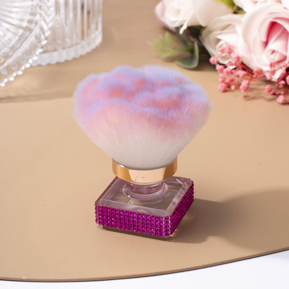 Pinceau à poussière pour nail art, poudre libre, pinceau fond de teint, pinceau maquillage, beauté, nouvelle génération, set de diamants, vente chaude, multifonctionnel