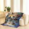 Warframe Game Throw 240g flannel blanket, suitable for sofas, beds, offices,  exquisite gift blankets