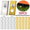 With Washers & Screw Lawn Cutting Blade 30Pcs Lawn Mower Blades Wear Resist Stainless Steel Mower Blade Set Lawn Mower Supplies