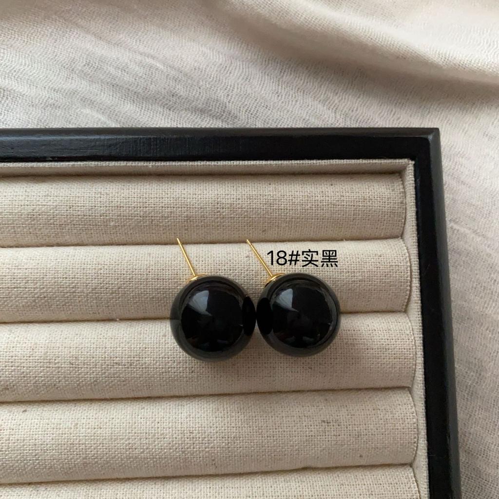 Simple And Sweet Atmosphere Pearl Multi-Color Stud Earrings, Advanced Not Monotonous And Versatile, Simple And Generous Light Luxury Earrings