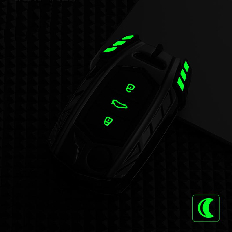 Zinc Alloy Car Flip Key Case Cover Shell Fob For Baojun 560 Rs-5 530 630 310 E100 310W 510 730 360 Holder Keyless Accessories