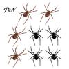 Metal Surface Decorative Spiders 2/4/8Pcs 3D Spider Refrigerator Magnet, Lifelike Magnet for Realistic Props Surfaces, Creepy Magnetic Decor Halloween