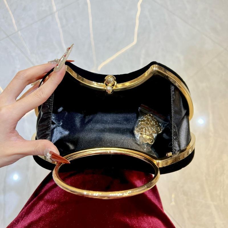 Fashion Chain Bag, Crossbody Bag, Heart-shaped High-end Handbag, Round Ring Handbag