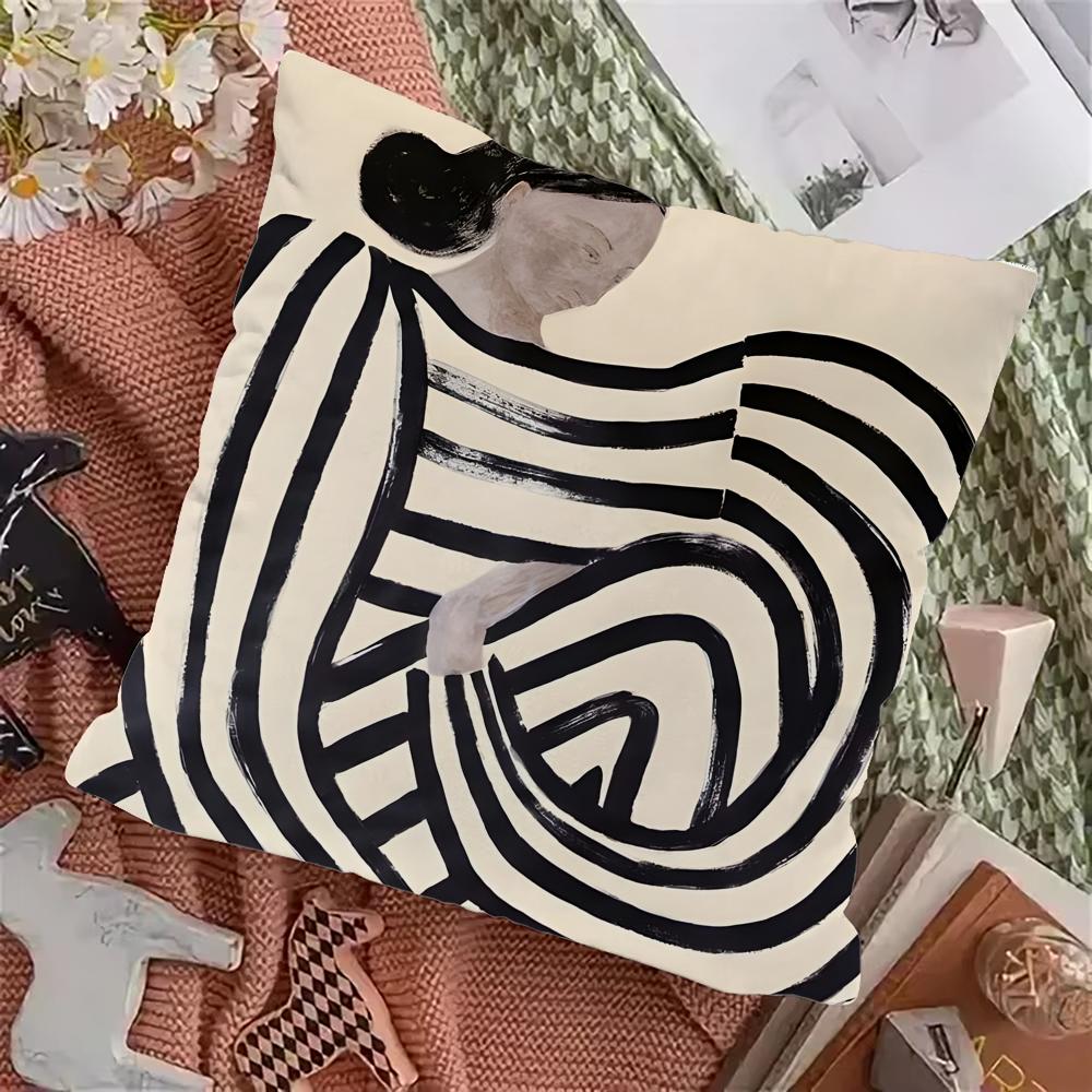 Abstract Woman Artwork Pillow Case Pillowcase Home Sofa Cushions Car Cushions Pillowcover Office Pillowshell Pillow