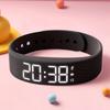 Adjustable Band Silent Smart Band LED Digital Display Digital Alarm Clock Watch  Sleep Tracker