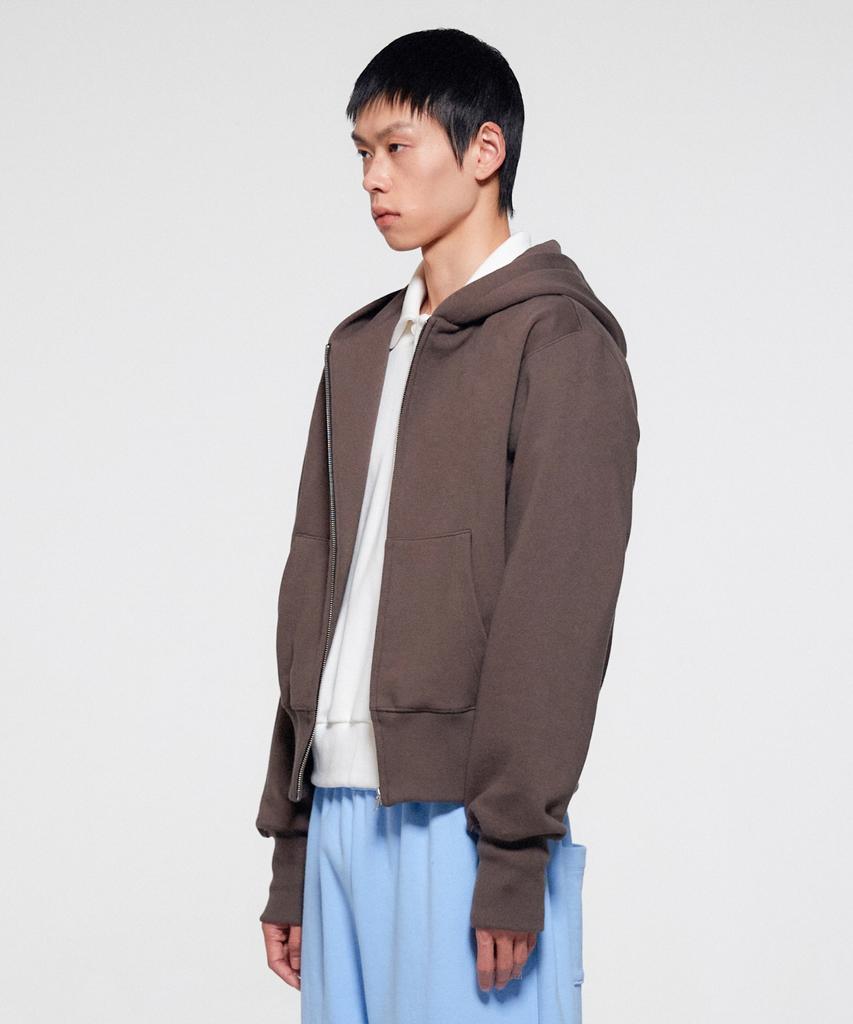 Era Unisex Era Heavy Hooded Zip-Up - Brown