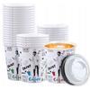 Cups + Lids Disposable Paper Cups For Takeaway Drinks