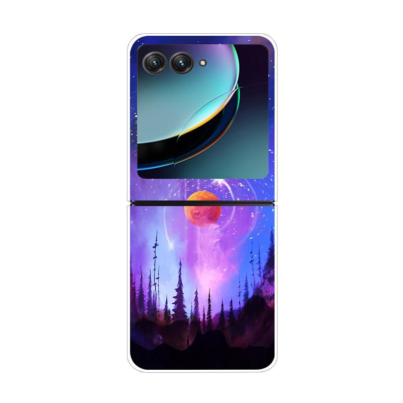 Pouzdro Pro Motorola Razr 40 Ultra Průhledné Pevné Skládací Luxusní Vzor Pro Motorola Moto Razr 40 Ultra Čiré Kryt Razr40 Ultra