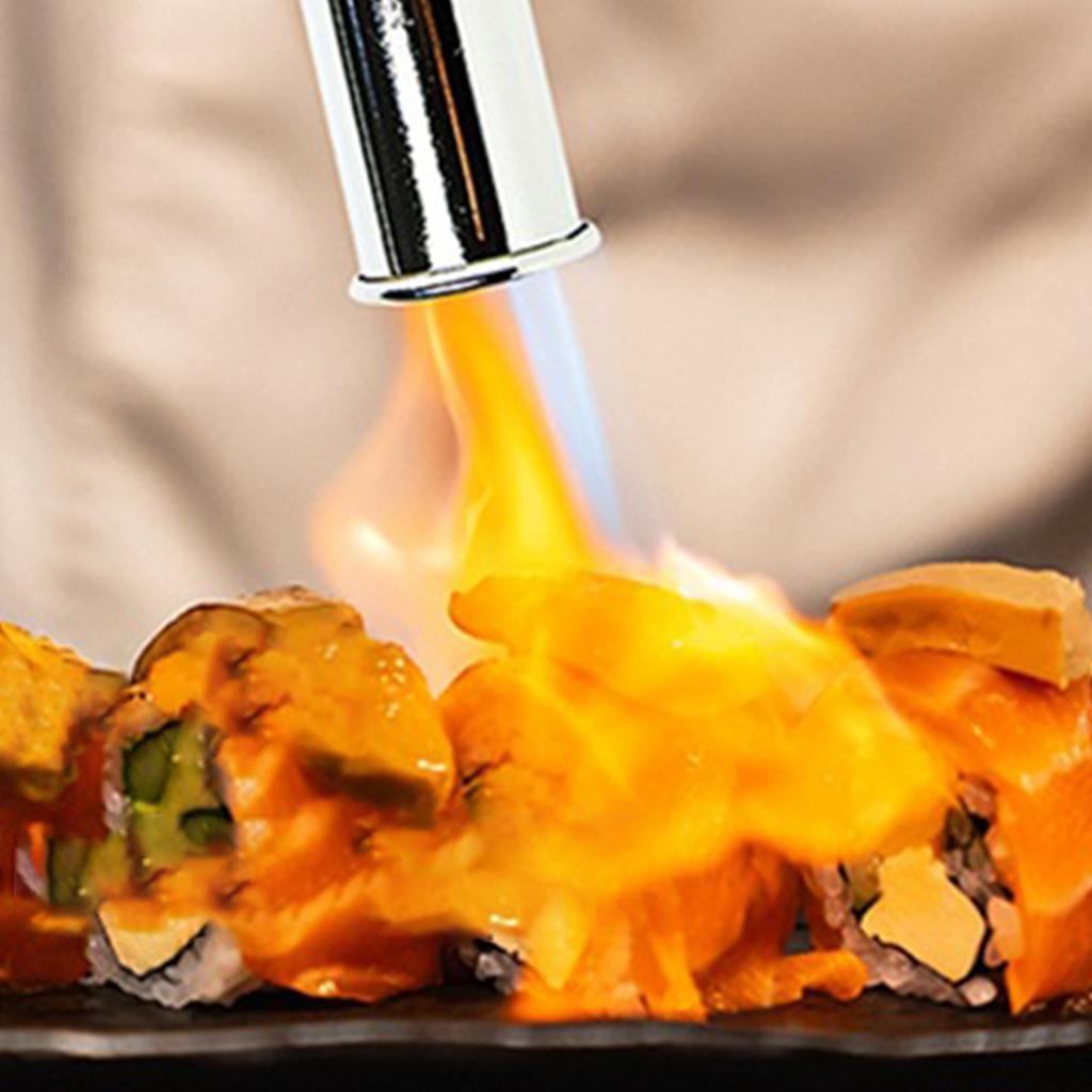 Torch Guns Adjustable Flame Thrower - One- Ignition Torch For Searing Steak, BBQ, Welding - Butane Tank Not Included