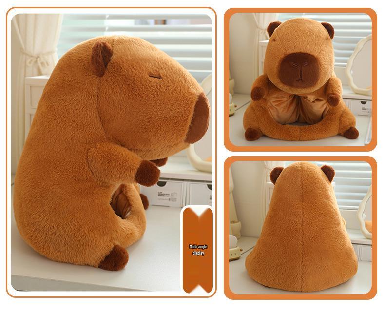 Chapeau de dessin animé Capybara Goofy: Protection Chaude des Oreilles pour Enfants