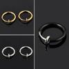 1 Pair Nose Lips Ring Spring Clip Hoop Earring Unisex Piercing Septum