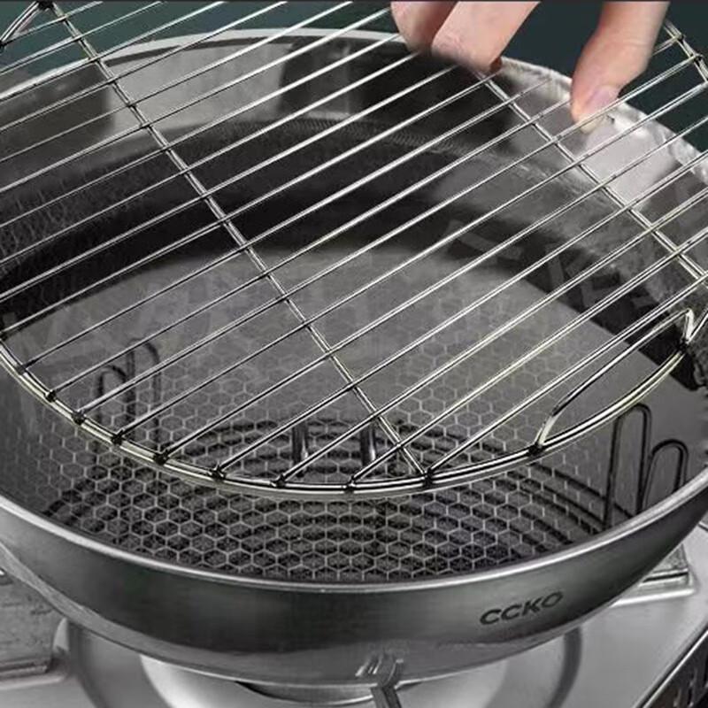 43cm Round 304 Stainless Steel BBQ Grill Grate with Handles