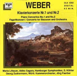 

CD C.M. VON WEBER - Klavierkonzerte Nr.1 Und Nr.2 US Classical Used