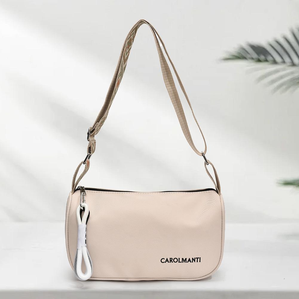 

Nylon Crossbody Bag for Women Slouchy Shoulder Bag Zipper Sling Bag Casual Hobo Bag for Everyday Casual Travel белый