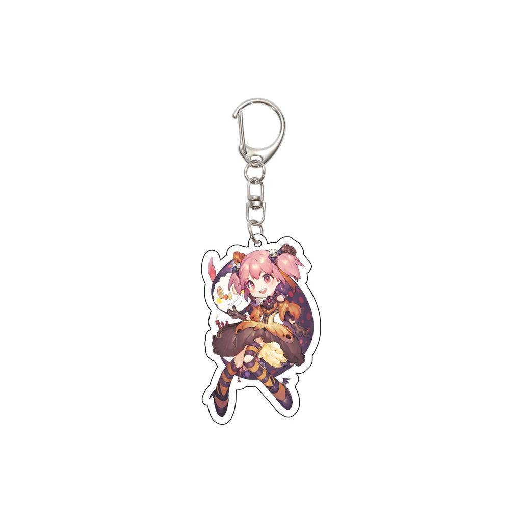 55MM Anime Puella Magi Madok Keychain Kaname Madoka/Akemi Homura/Miki Sayaka Key Chain Acrylic Model Plate Christmas Gifts