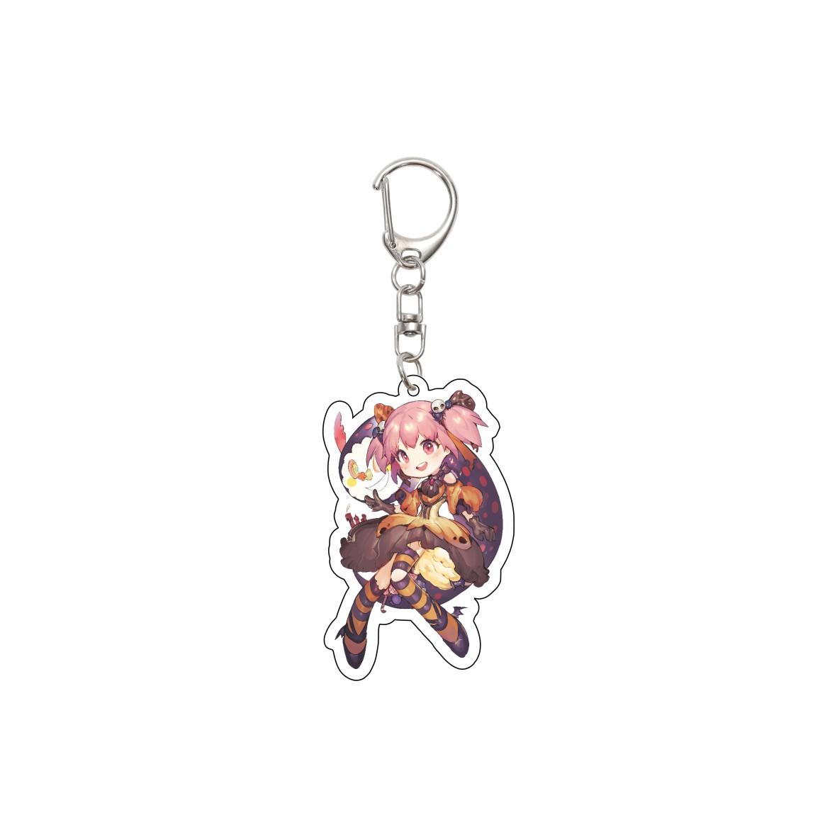 55MM Porte-clés Anime Puella Magi Madoka Kaname Madoka/Akemi Homura/Miki Sayaka Porte-clés Modèle Acrylique Cadeaux de Noël 55mm gray