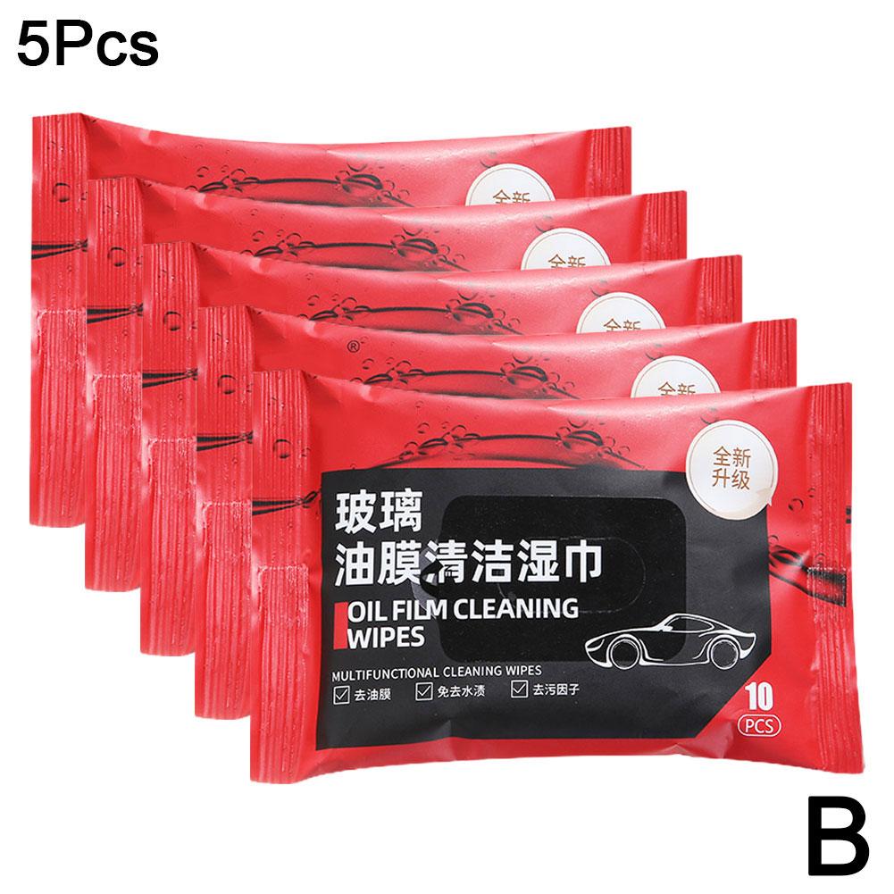 Car Glass Oil Film Removal Wipes  Windshield Glass Cleaner Car Glass Cleaner Wipes Compact Portable Dusting Wipes for Cars