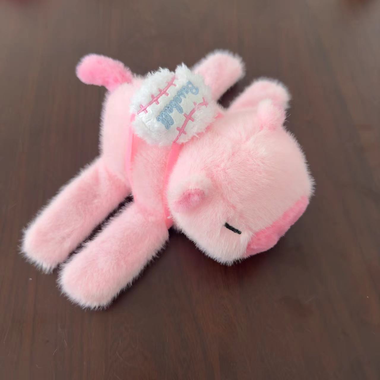 23cm Wasserschwein Papa Kreis Wasser Delfin Puppe Armband Plüschtier Kinder Handgelenk Kleiner Anhänger Weihnachtsgeschenk 21-23cm white