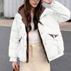 Women's Winter Warm Cotton Jacket Single Breasted Zipper Jacket