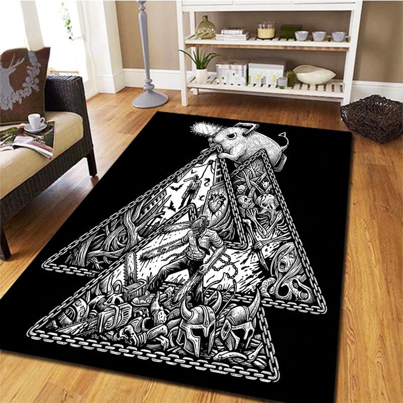 Chainsaw Man Carpet Rug For Living Room Bedroom Home Sofa Decoration Kids Play Nonslip Floor Mat