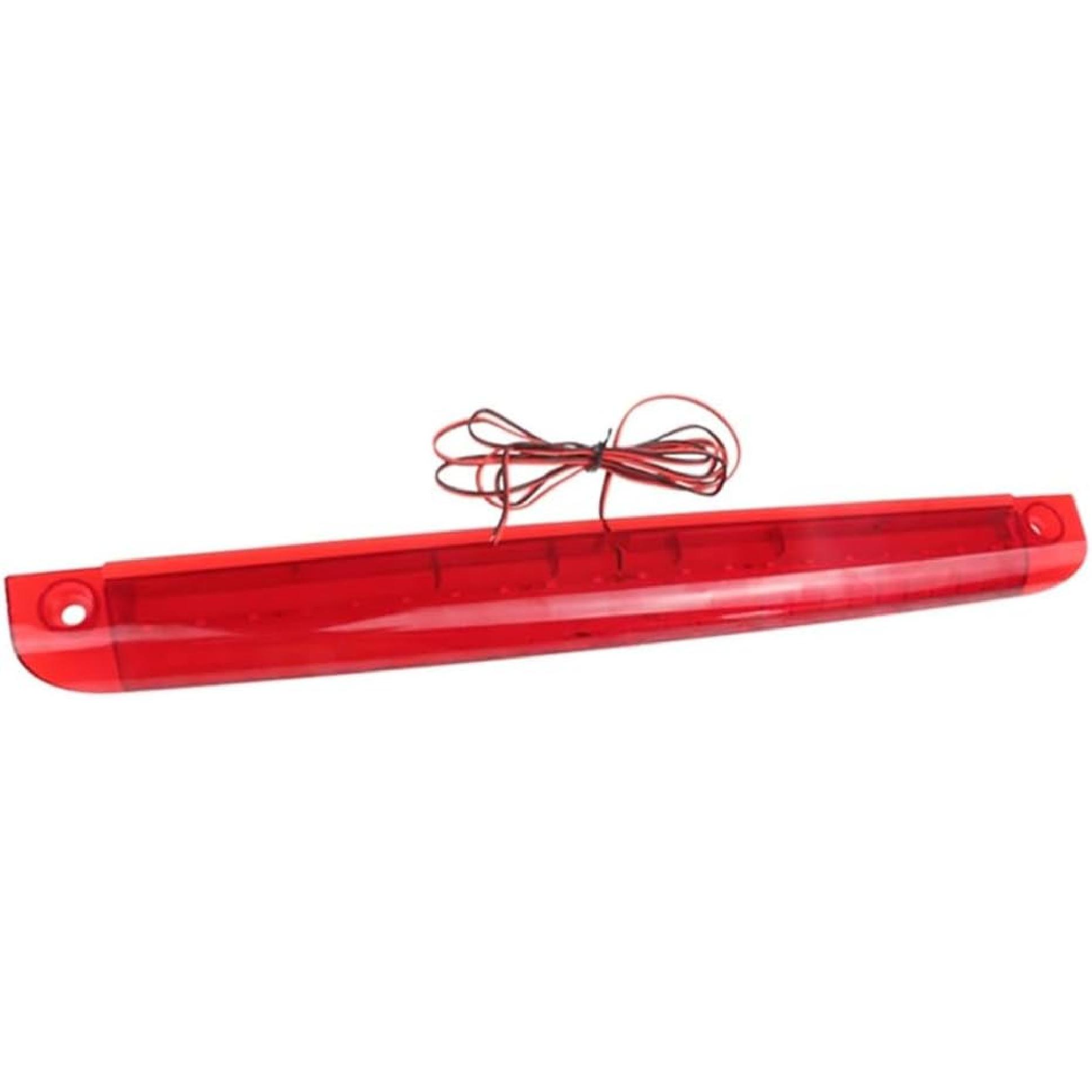 

Riloer Rear Center High Mount Third Stop 3rd Brake Light Red Lens, 1pc 42cm/16.5 20-LEDs Universal for 12V Vehicles Cars SUVs, Rear Windshield Mount Red Lens