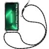 Protective Case - E.F.CONNECTION - for iPhone 13 Pro Max - Flexible - Transparent-Black - Anti-Scratch