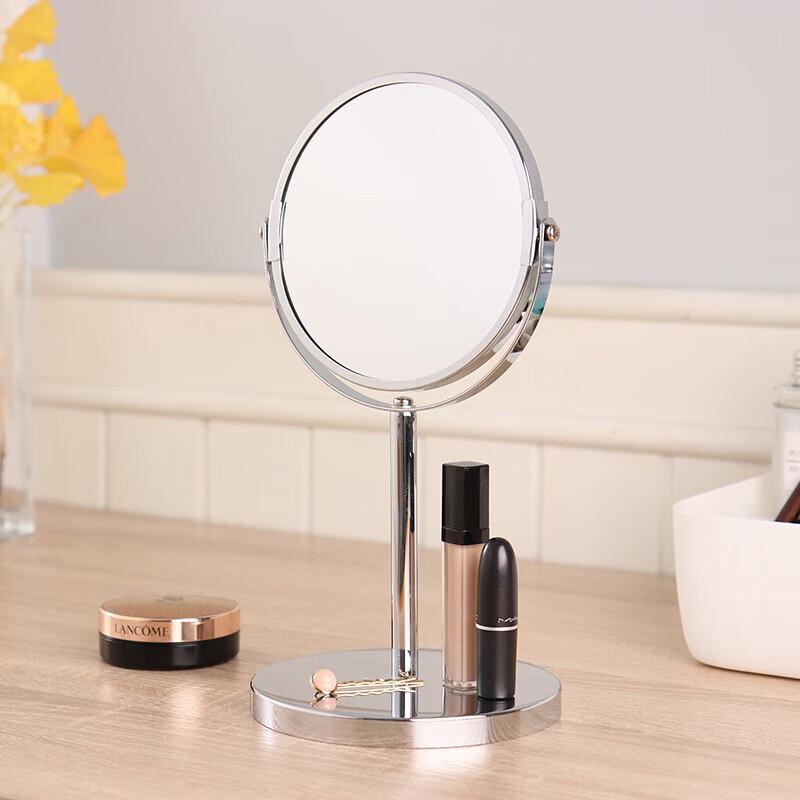Double-Sided Rotatable Magnifying Desktop Makeup Mirror