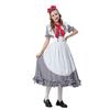 Adult Women's Oktoberfest Costume Red and White Checked Lace Oktoberfest Dress Maid Cosplay Costume