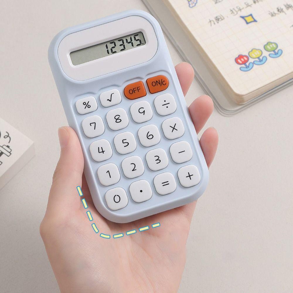 Large Screen Cute Calculator Mechanical Keyboard Mini Pocket Calculator Back To School